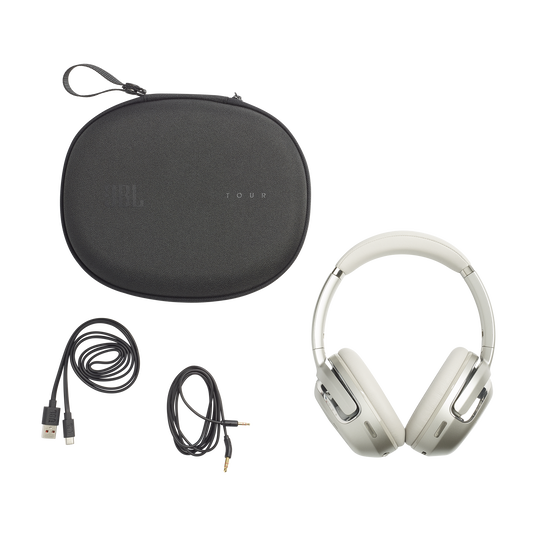 JBL Tour One M2 - Champagne - Wireless over-ear Noise Cancelling headphones - Detailshot 6 image number null